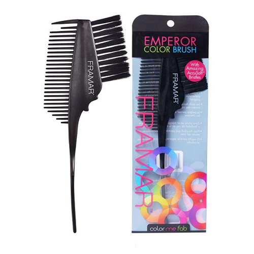 Framar Emperor Brush Black - Pensula cu pieptan