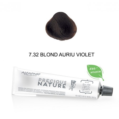 PRECIOUS NATURE Vopsea permanenta fara amoniac nr. 7.32