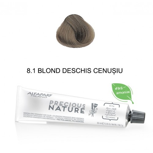 PRECIOUS NATURE Vopsea permanenta fara amoniac nr. 8.1