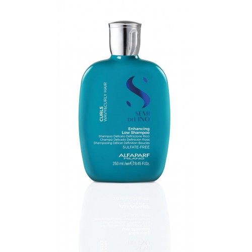 Semi di Lino Curls Enhancing Low  Shampoo -  Sampon pentru par cret sau ondulat  250ml